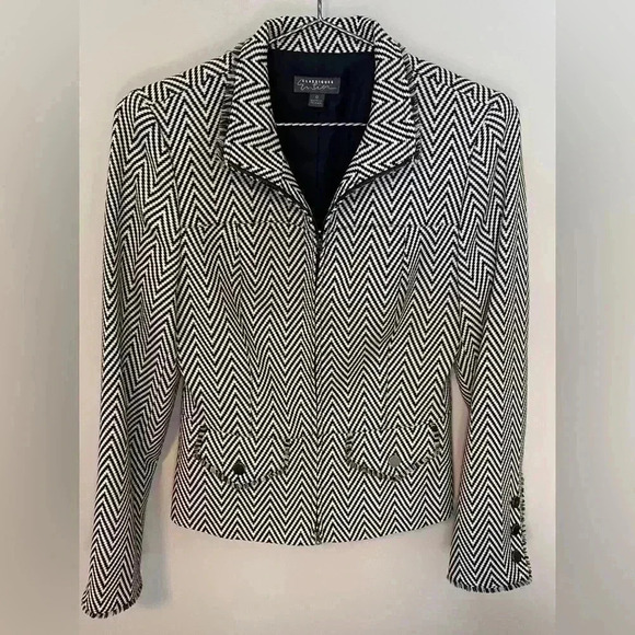 Classifies Entier Black White Jacket Size 0 - Picture 1 of 4